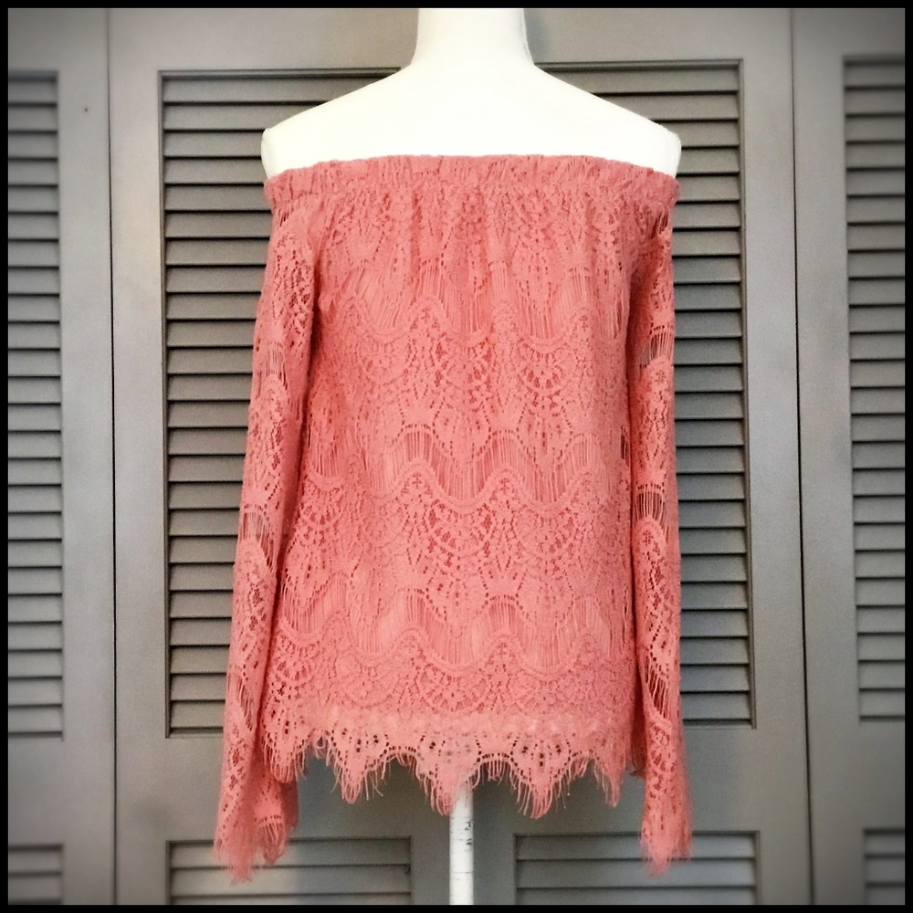 NWOT Miss Chievous Long Sleeve Off Shoulder Top - Picture 4 of 6